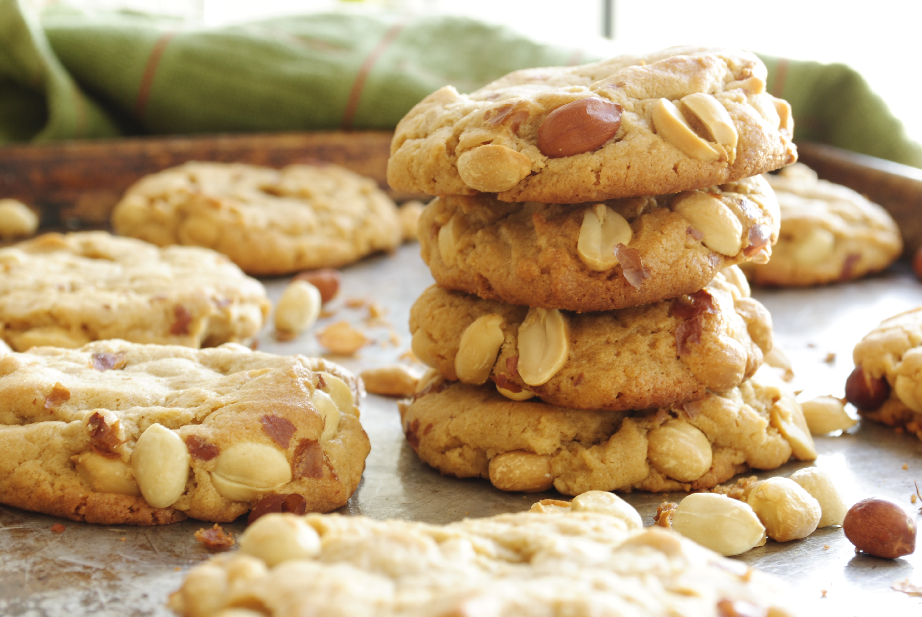 Weiche Amerikanische Peanut Butter Cookies Erdnusskekse — Rezepte Suchen