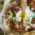 Linguica and Green Chile Breakfast Pizza