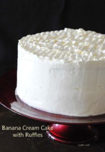 Banana Cream Cake with Ruffles