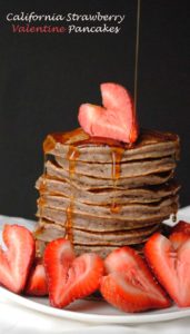 Valentine's Day Strawberry Pancakes