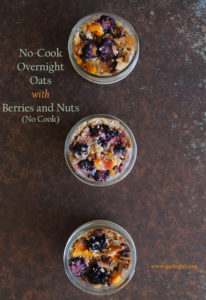 No-Cook Overnight Oats with Berries and Nuts