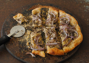 Onion and Poppy Seed Pizza