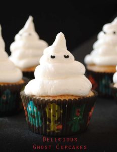 Delicious Ghost Cupcakes
