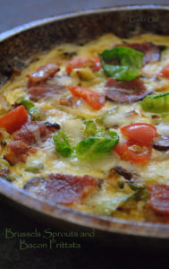 Brussels Sprouts and Bacon Frittata