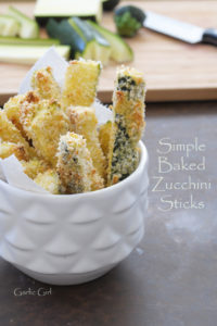 Simple Baked Zucchini Sticks