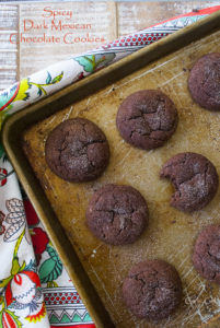 Dark and Spicy Mexican Chocolate Cookies
