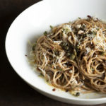 Whole Wheat Pasta with Sardines, Walnuts & Capers