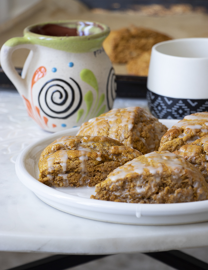 If you love a tender scone, these moist and tender pumpkin scones with sweet drizzle are for you. 