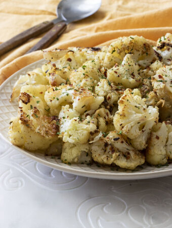 Oven Roasted Garlic Cauliflower